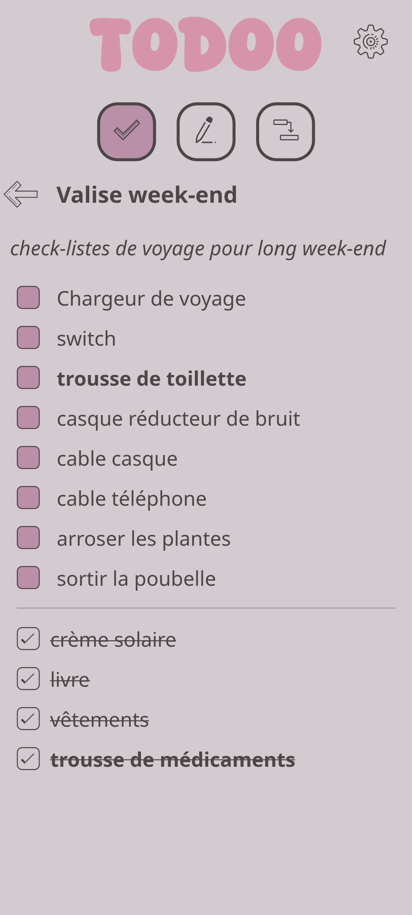 Un gestionnaire de listes en tous genres